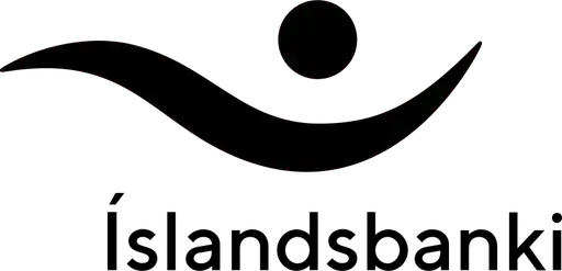 Islandsbanki black logo