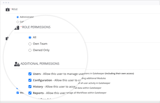 Set Role Based Access Permissions