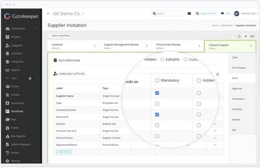 Vendor Onboarding from Gatekeeper