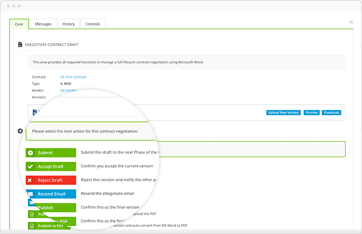 eNegotiate - MS Word-Based Template and Track Changes Solution
