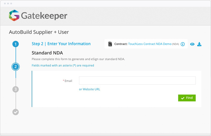 Example Touchless Contracts Form