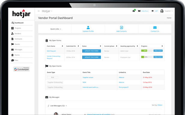Use a Vendor Portal to manage your relationships