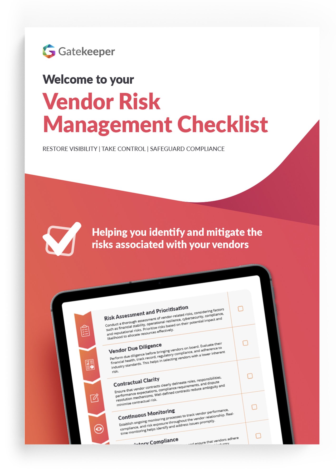 Vendor Risk Management checklist