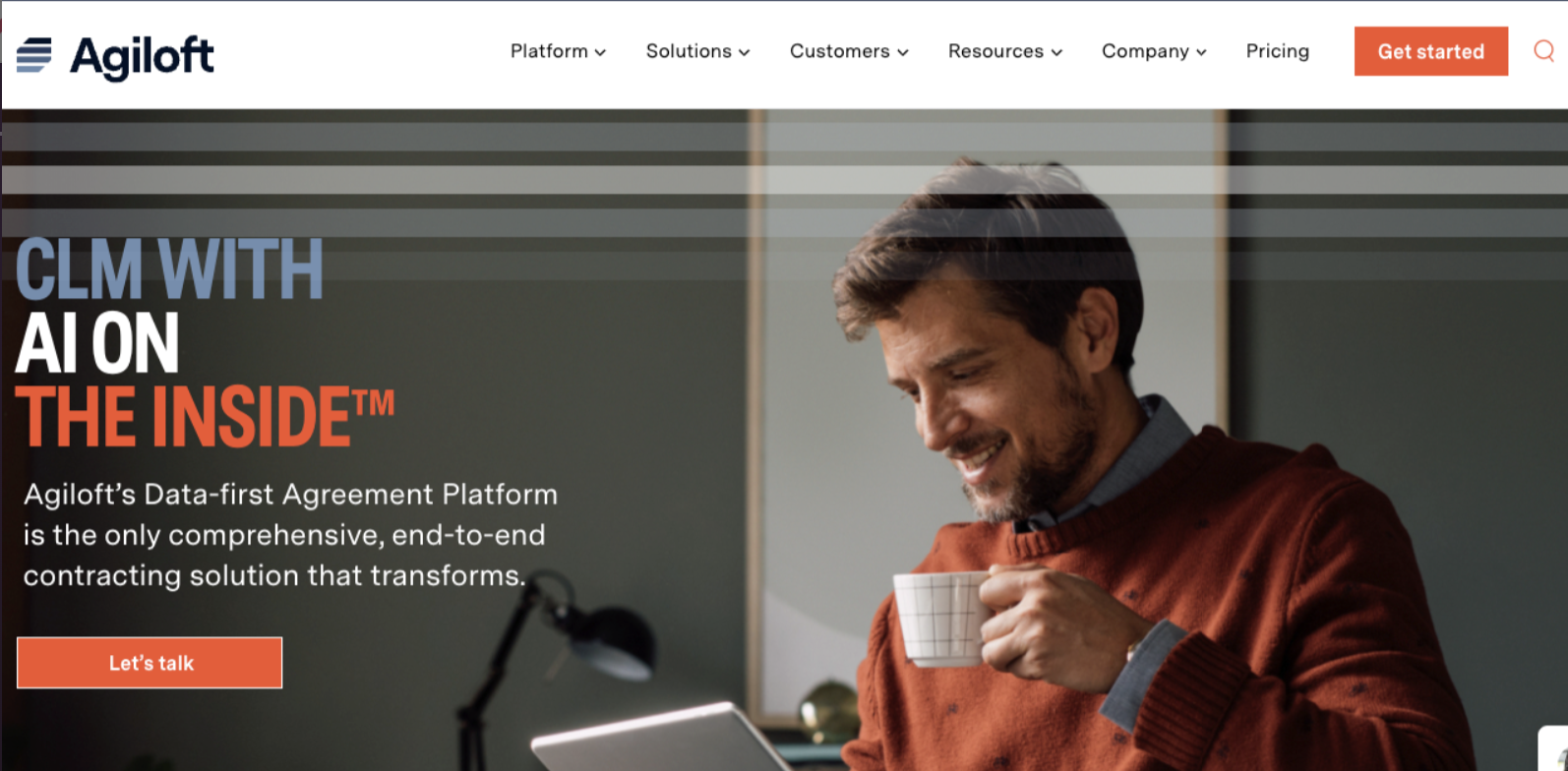 Agiloft homepage