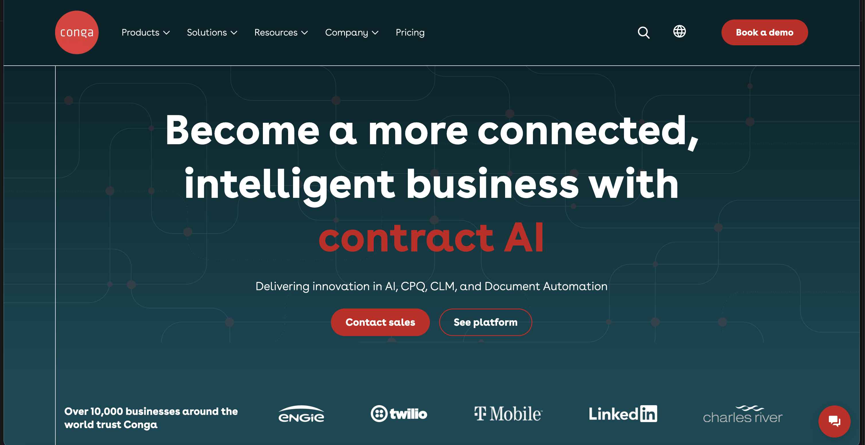Conga clm homepage