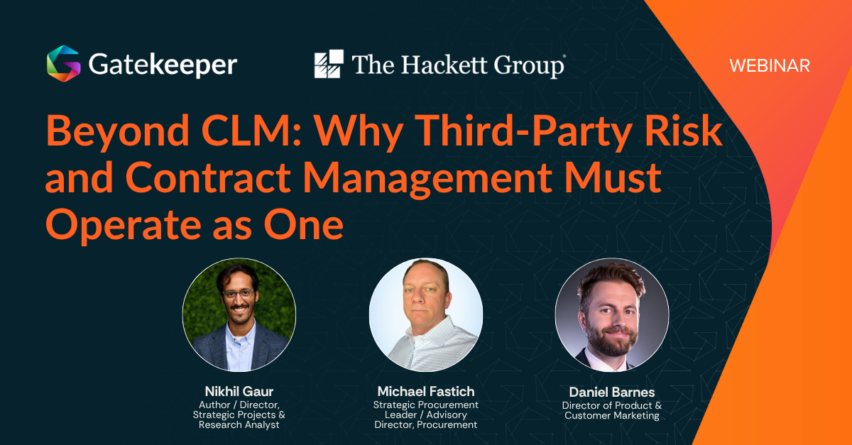 Beyond CLM: Why Third-Party Risk and Contract Management Must Operate as One