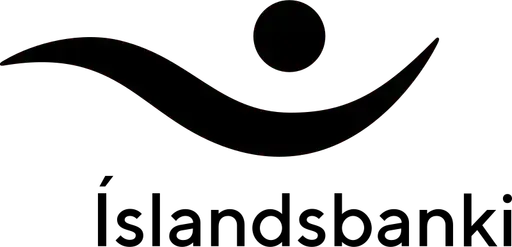 Islandsbanki black logo